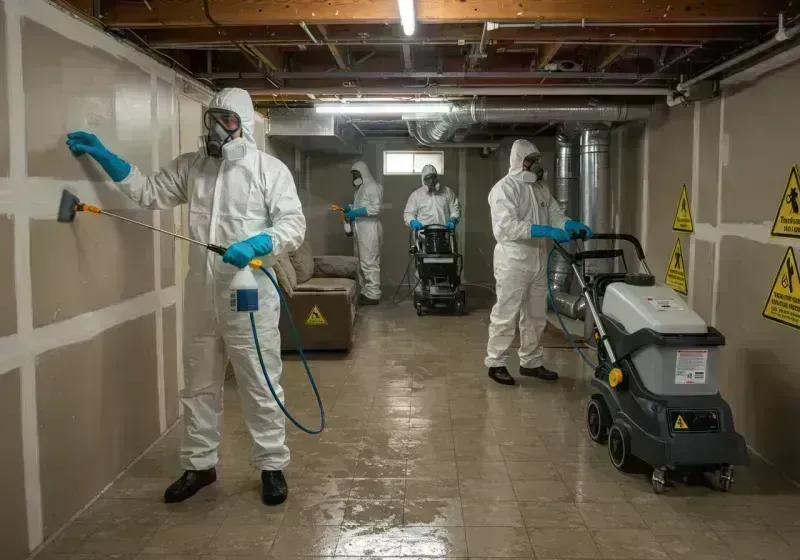 Basement Moisture Removal and Structural Drying process in Douglas County, KS